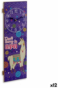 Ρολόι Τοίχου Gift Decor Φλόγα 2,5 x 60 x 20 cm (12 Μονάδες)