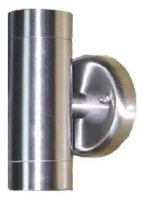 Απλίκα Φωτιστικό Τοίχου UP-DOWN INOX Ασημί HI7031A Aca-HI7031A-Ασημί HI7031A