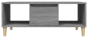 vidaXL Τραπεζάκι Σαλονιού Γκρι Sonoma 90x50x36,5εκ. Επεξεργασμένο Ξύλο