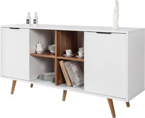 Κονσόλα Λευκό / Καρυδί PRAGREN 160x44x18