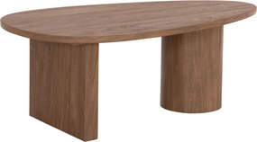 ΤΡΑΠΕΖΙ ΣΑΛΟΝΙΟΥ ΟΒΑΛ ALPER HM18327 MDF ΣΕ SONAMA ΧΡΩΜΑ 110x60x40Υεκ