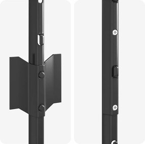 vidaXL Στύλος Περιφράξεων 44 pcs Γκρι 200 cm Ατσάλι