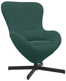 vidaXL Κάθισμα-αυγό Σκούρο πράσινο 63 x 73 x 90 εκ Βελούδο