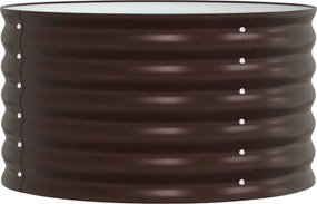 vidaXL Ανεβασμένο Κρεβάτι Καφέ 80 x 80 x 44 cm Ατσάλι