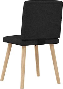 vidaXL Καρέκλες Τραπεζαρίας 6 τεμ. Μαύρες Υφασμάτινες