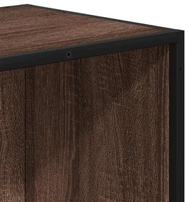 Βιβλιοθήκη καφέ δρυς 60x35x139 cm Ξύλινη κατασκευή - Καφέ