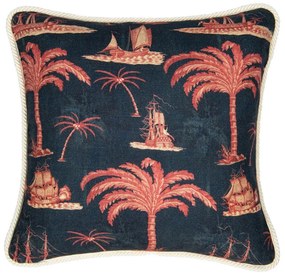 Μαξιλάρι Διακοσμητικό (Με Γέμιση) Aegean Lc40109 50X50Cm Blue-Red Mindthegap 50Χ50 Feather