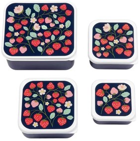 A Little Lovely Company Δοχείο Φαγητού Lunch Box Strawberries SBSEST60