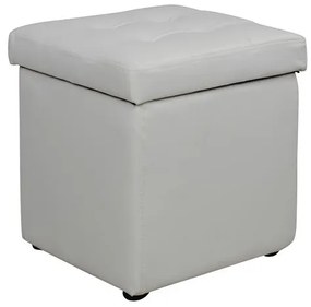 ΣΚΑΜΠΟ ΜΕ ΑΠΟΘΗΚΕΥΤΙΚΟ ΧΩΡΟ PU ΛΕΥΚΟ CUBE HM224.02 36,5x36,5x36Υεκ.
