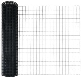 vidaXL Euro Fence με 13 Στυλοβάτες 1x25 μ Γαλβανισμένος Χάλυβας