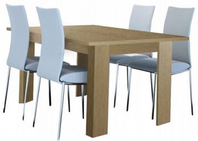 Intrahome Τραπέζι "ΦΑΙΗ" ανοιγόμενο σε χρώμα δρυς 120+40x72x78 Intrahomesa-00652493