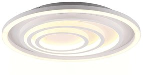 Φωτιστικό Οροφής - Πλαφονιέρα Kagawa 625815031 40W Led Φ50cm 6cm White Mat Trio Lighting Metal