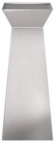 vidaXL Γλάστρα Πυλώνας Ασημί 40 x 40 x 100 cm Ατσάλι