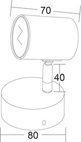 Σποτ Μονόφωτο Aca Orfeas SUH1891PW White Matt
