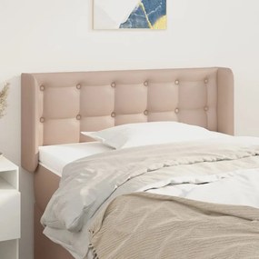 vidaXL Κεφαλάρι με Πτερύγια Καπουτσίνο 83x16x78/88 εκ. Συνθετικό Δέρμα