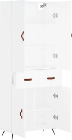 vidaXL Ντουλάπι Λευκό 69,5x34x180 εκ. από Επεξεργασμένο Ξύλο