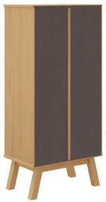 Παπουτσοθήκη OLDEN Καφέ 55x35x120 εκ. από Μασίφ Ξύλο Πεύκου - Καφέ