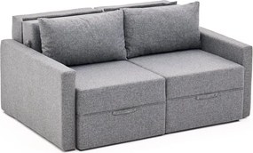 Διθέσιος Καναπές Κρεβάτι Γκρι SAROS 110x155x72