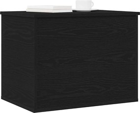 vidaXL Κουτί αποθήκευσης Μαύρη δρυς 60 x 42 x 46 cm Επεξεργασμένο ξύλο