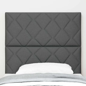 vidaXL Υφασμάτινο Κεφαλάρι Geometric Σκούρο γκρι 90 cm ύφασμα