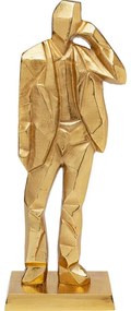 Διακοσμητικό Επιτραπέζιο Standing Man Μεταλλικό Χρυσό 62*23*13εκ. - Χρυσό