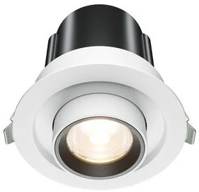 Χωνευτό Σποτ Φωτιστικό Οροφής LED 10W Λευκό Αναδιπλούμενο Hidden DL095-01-10W3K-W Maytoni DL095-01-10W3K-W Λευκό