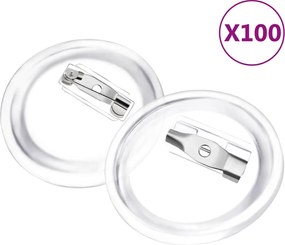 vidaXL Κονκάρδες Καρφίτσες 100 Σετ 25 χιλ. Ακρυλικές