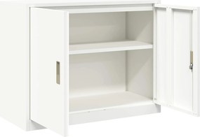 vidaXL Ντουλάπι αποθήκευσης Λευκός 90 x 40 x 70 cm Ατσάλι