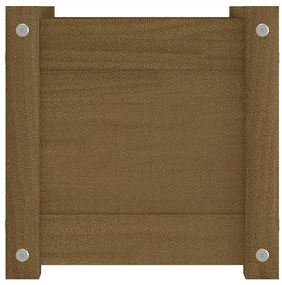 vidaXL Ζαρντινιέρα Μελί 31 x 31 x 31 εκ. από Μασίφ Ξύλο Πεύκου
