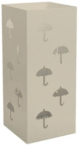 Ομπρελοθήκη Τετράγωνη 25-703 22x22x50cm Matte Ivory Pam&amp;Co Stainless Steel