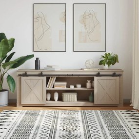 vidaXL Κιτ συρόμενης πόρτας γραφείου 183 cm από ανθρακούχο χάλυβα