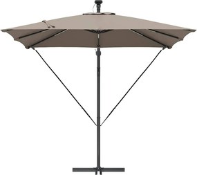 vidaXL Ομπρέλα ηλίου 249 x 249 x 250 εκ. Πολυεστέρας και Αλουμίνιο