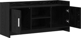 vidaXL Ντουλάπι TV 102 x 33 x 47 εκ Μαύρη Δρυς Επεξεργασμένο Ξύλο