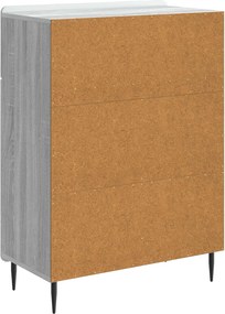 vidaXL Πλαϊνό γραφείο Γκρι Sonoma 66 x 34,5 x 92 εκ.