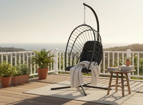 Κρεμαστή πολυθρόνα Fold-Μαυρο