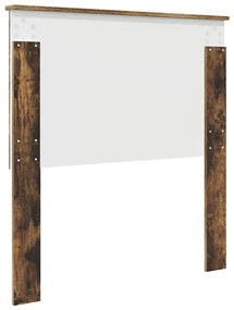 vidaXL Κεφαλάρι Καπνιστό Δρύς 90 cm Επεξεργασμένο ξύλο