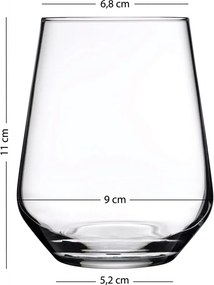 Glass Set (4 Pieces) Glow 425 Gold