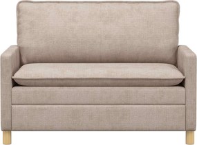 vidaXL Καναπές Μπεζ 126 x 81 x 87,5 εκ Πολυεστέρας