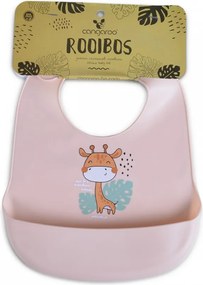 Σαλιάρα Σιλικόνης 4+ Μηνών (23x32) Cangaroo Rooibos Pink
