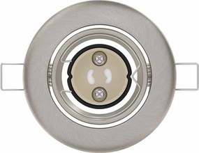 vidaXL Σποτ 6 pcs Ασημί 9 x 9 x 2.5 εκ. Μέταλλο