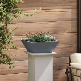 vidaXL Γλάστρα Κήπου 5 pcs Ανθρακί 40 x 40 x 15 cm Ατσάλι