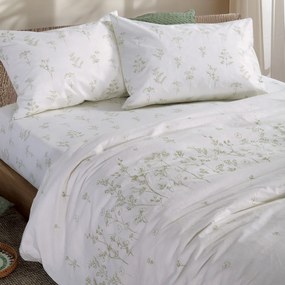 Σεντόνια Μονά (Σετ) Nef-Nef Homeware Smart Claris Ecru Εκρού ΜΕ ΛΑΣΤΙΧΟ 100x200+35