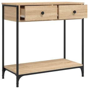 vidaXL Τραπέζι Κονσόλα Sonoma Δρυς 75x34,5x75 εκ. Επεξεργασμένο Ξύλο