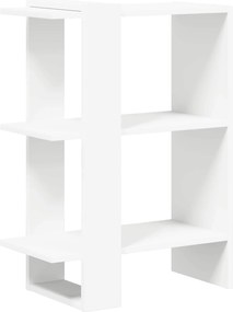 vidaXL Ράφι Βιβλίων Λευκό 52 x 25 x 71,5 εκ Επεξεργασμένο ξύλο