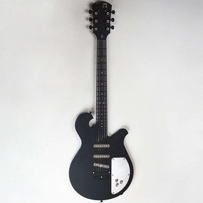 Διακοσμητικό Τοίχου Electric Guitar 507ATP1113 33x99cm Black Wallity Ατσάλι