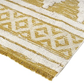 Χαλί βαμβακερό Morocotton 9236 150x220 Κίτρινο       Beauty Home