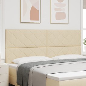 vidaXL Κεφαλάρι με Σχέδιο Διαμαντιών Κρεμ 200 cm από Πολυεστέρα