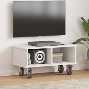 vidaXL Βάση TV Λευκό 68,5 x 35 x 35 εκ Επεξεργασμένο ξύλο