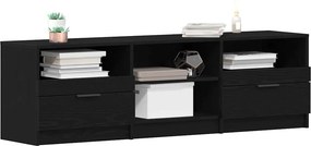 vidaXL Ντουλάπι TV 150 x 33,5 x 45 εκ. Μαύρη Οξυά Επεξεργασμένο Ξύλο