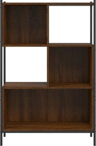 vidaXL Βιβλιοθήκη Καφέ Δρυς72x28x109 εκ. από Επεξεργασμένο Ξύλο